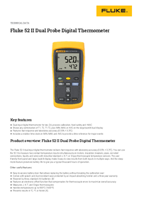 Thumbnail of document Data Sheet - 52 II Dual Probe Digital Thermometer